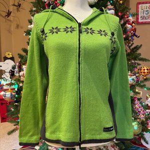 Dale of Norway Green Zip-Up Cardigan